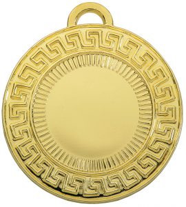 medaglia colore oro greca diametro 50